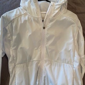 Zyia White Mesh Lined Hoodie Jacket